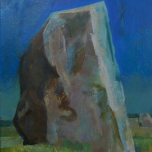 Painting of a standing stone